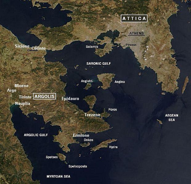 Foto fra De Saroniske Øyer, Hellas – Argolide e golfo di Saronicco