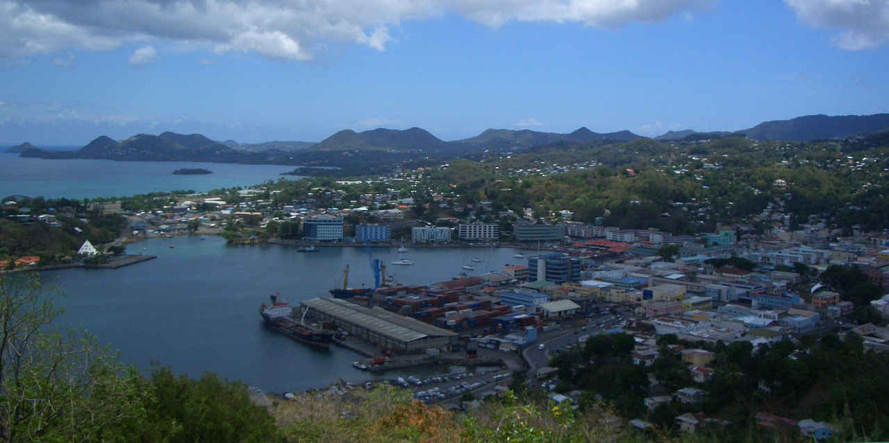 Foto fra Castries, Saint Lucia – View of Castries Saint Lucia Day248bdriveb
