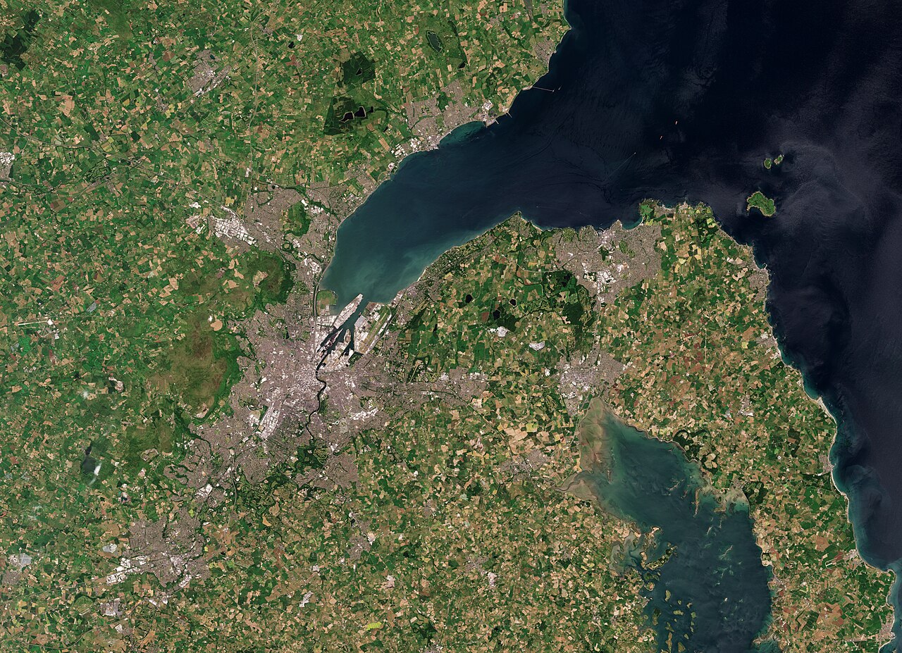 Foto fra Belfast, Irland – Belfast with Lough by Sentinel-2
