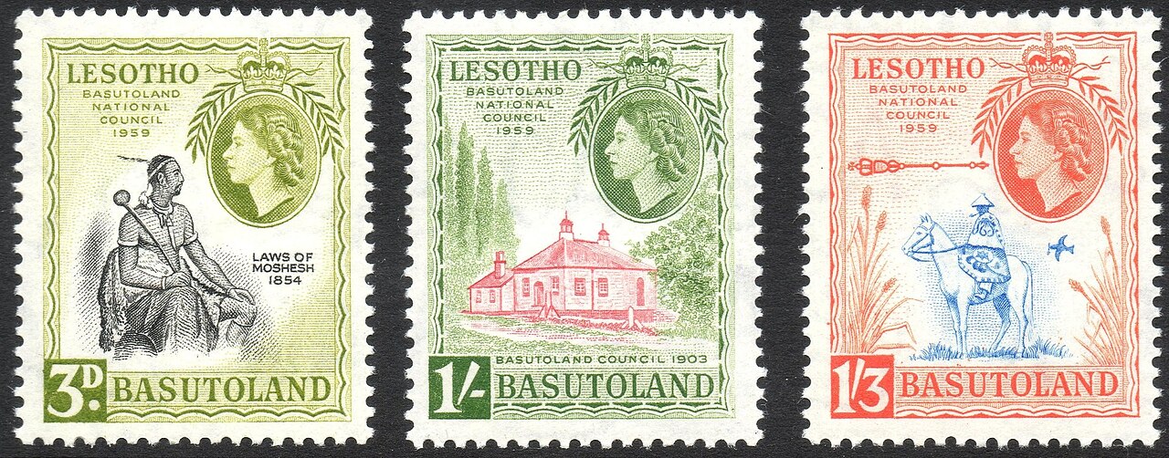 Foto fra Lesotho – 1959 Basutoland National Council stamps