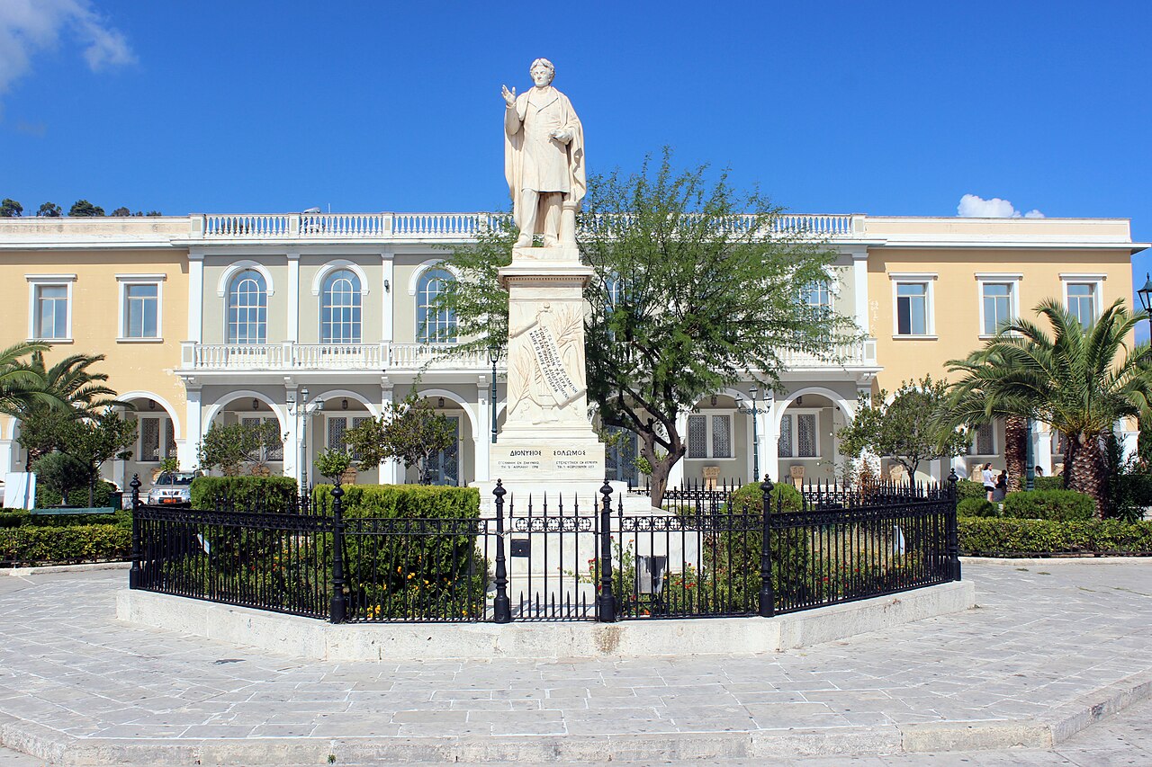 Foto fra Zakynthos, Hellas – Dionysios Solomos statue - Zakynthos – Greek – 01