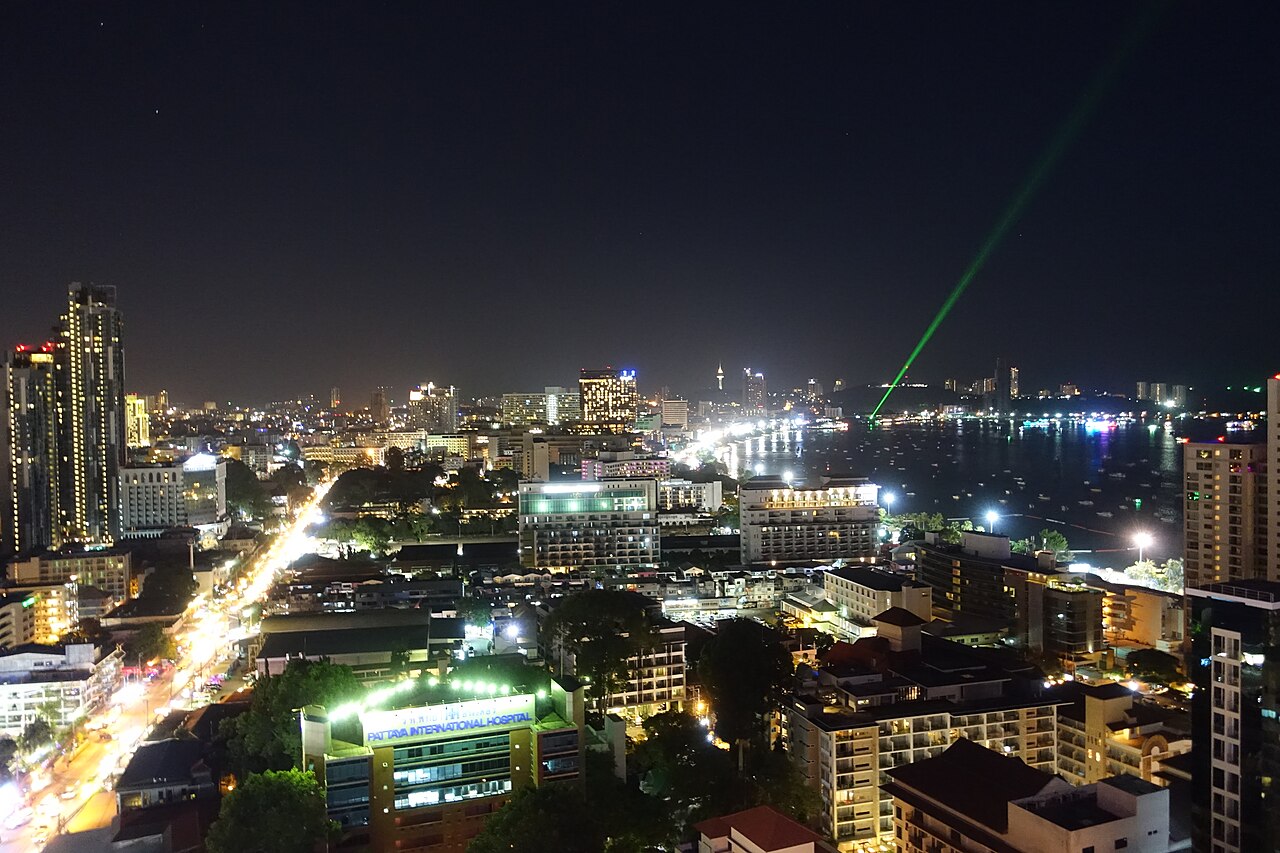 Foto fra Pattaya, Thailand – Central Pattaya, Thailand at night in