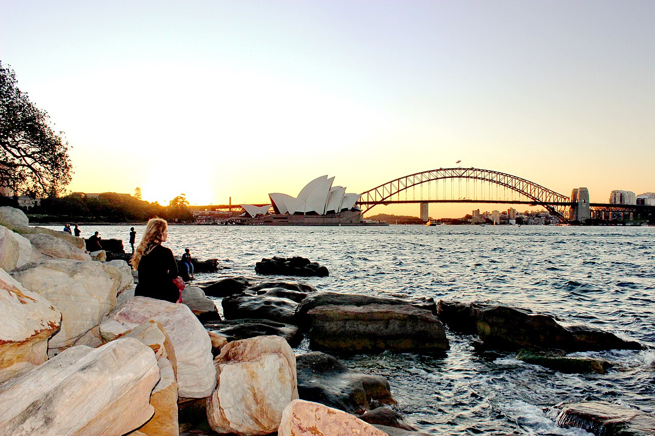 Foto fra Sydney harbour, Australia – Amazing sunset view from Macquarie's Chair